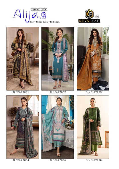 Alija B Vol 27 Keval Fab Karachi Salwar Suits