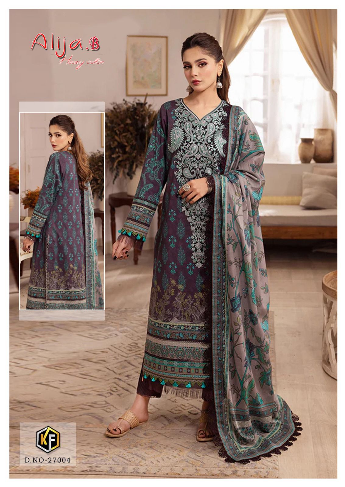 Alija B Vol 27 Keval Fab Karachi Salwar Suits