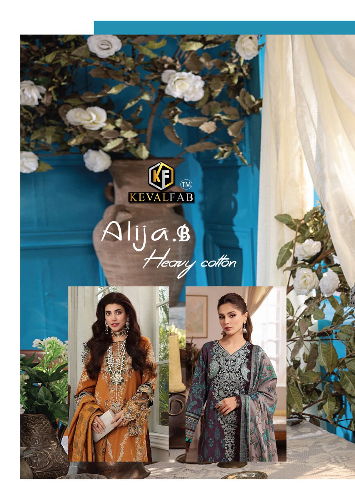 Alija B Vol 27 Keval Fab Karachi Salwar Suits