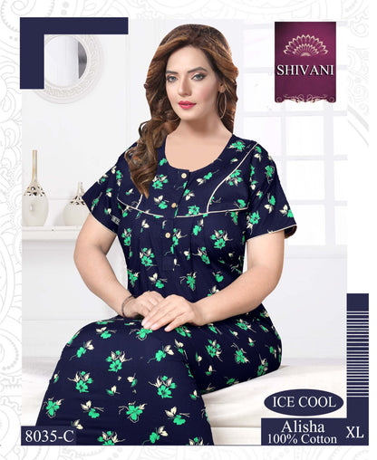 Alisha Shivani Cotton Night Gowns