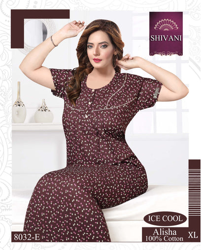 Alisha Shivani Cotton Night Gowns