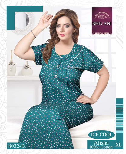 Alisha Shivani Cotton Night Gowns