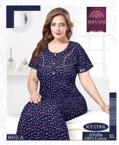 Alisha Shivani Cotton Night Gowns