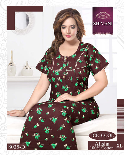Alisha Shivani Cotton Night Gowns