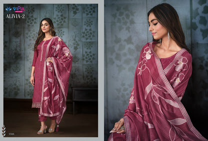 Alivia Vol 2 Vipul Chinon Pant Style Suits