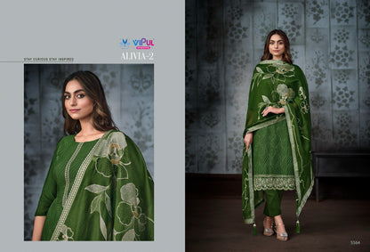 Alivia Vol 2 Vipul Chinon Pant Style Suits