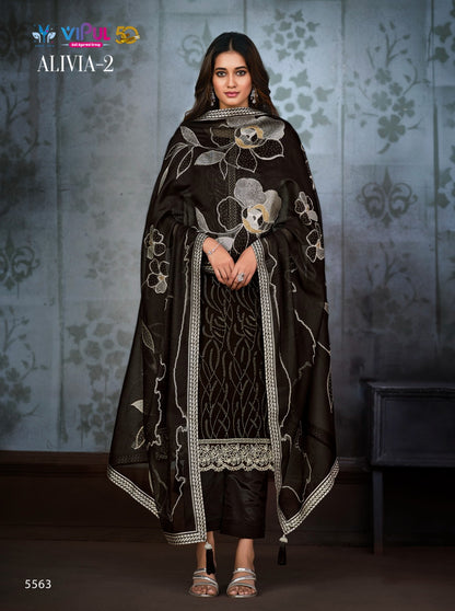 Alivia Vol 2 Vipul Chinon Pant Style Suits