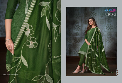 Alivia Vol 2 Vipul Chinon Pant Style Suits