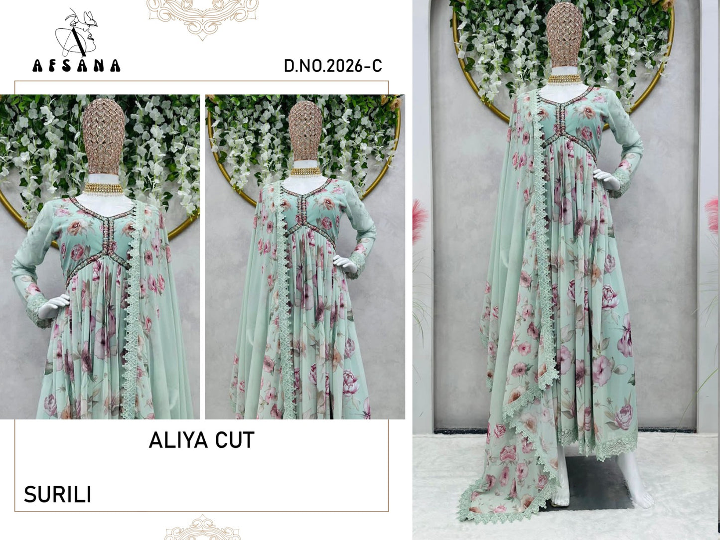 Aliya Cut Surili Afsana Pakistani Readymade Suits