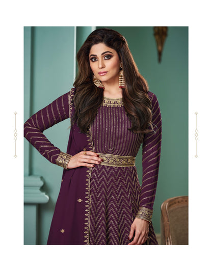 Alizza-Diamond Aashirwad Creation Georgette Readymade Anarkali Suits