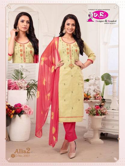 Allia Vol 2 Dr Fashion Satin Pant Style Suits