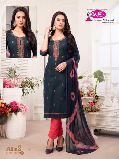 Allia Vol 2 Dr Fashion Satin Pant Style Suits