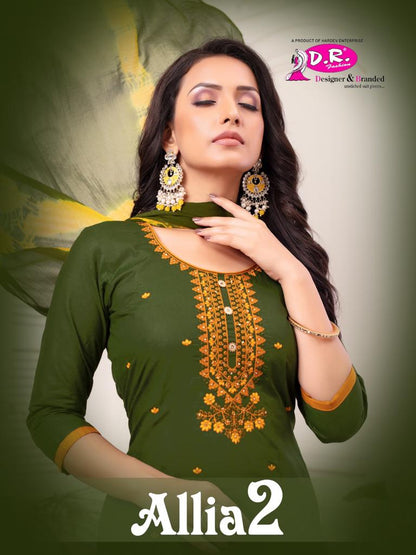 Allia Vol 2 Dr Fashion Satin Pant Style Suits