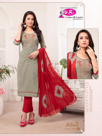 Allia Vol 2 Dr Fashion Satin Pant Style Suits