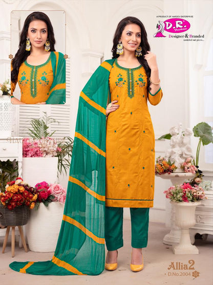 Allia Vol 2 Dr Fashion Satin Pant Style Suits