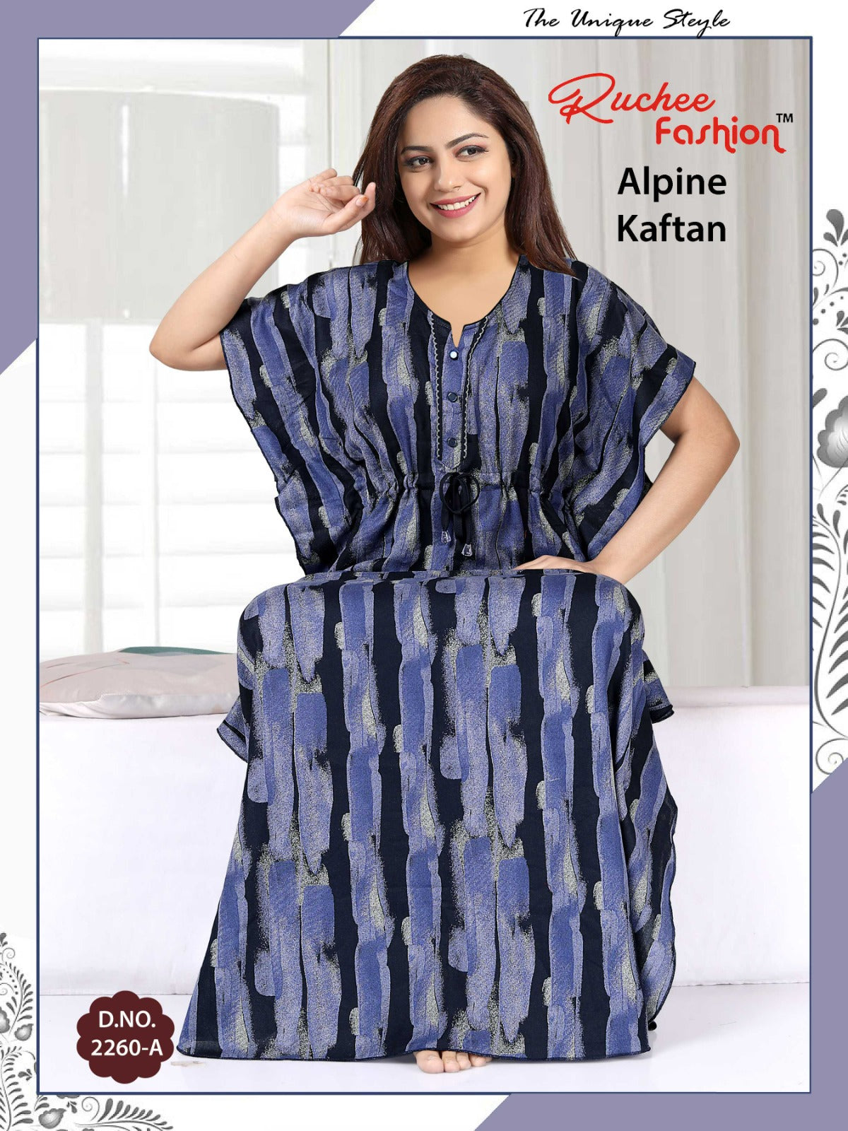 Alpine-2002 Ruchee Fashion Kaftan Nighty