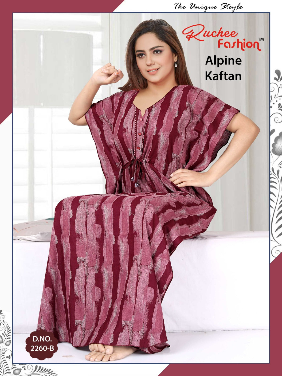 Alpine-2002 Ruchee Fashion Kaftan Nighty