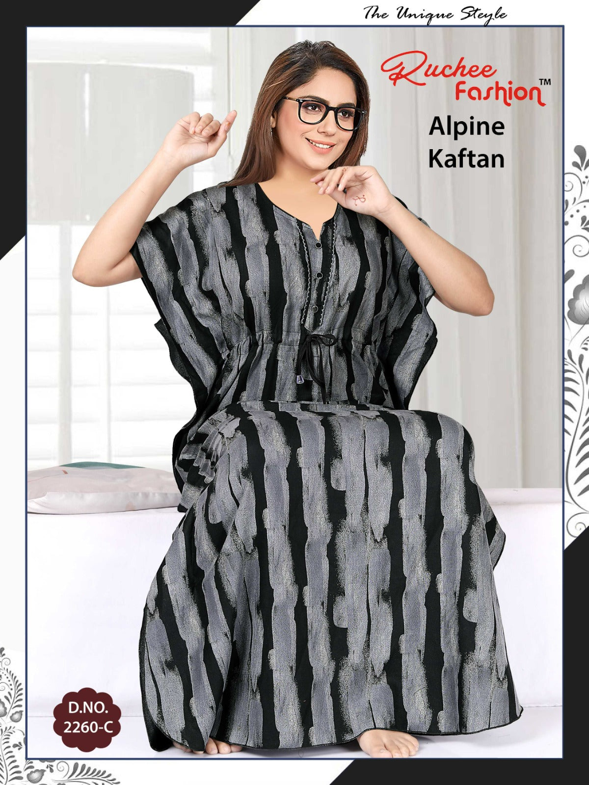 Alpine-2002 Ruchee Fashion Kaftan Nighty