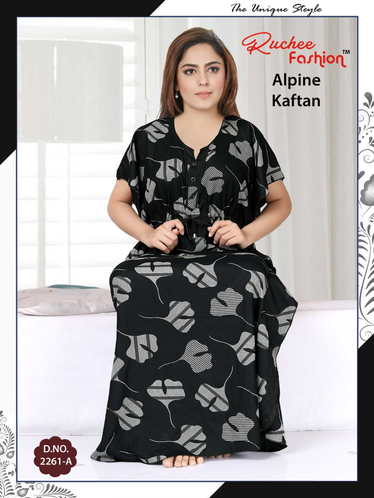 Alpine-2002 Ruchee Fashion Kaftan Nighty