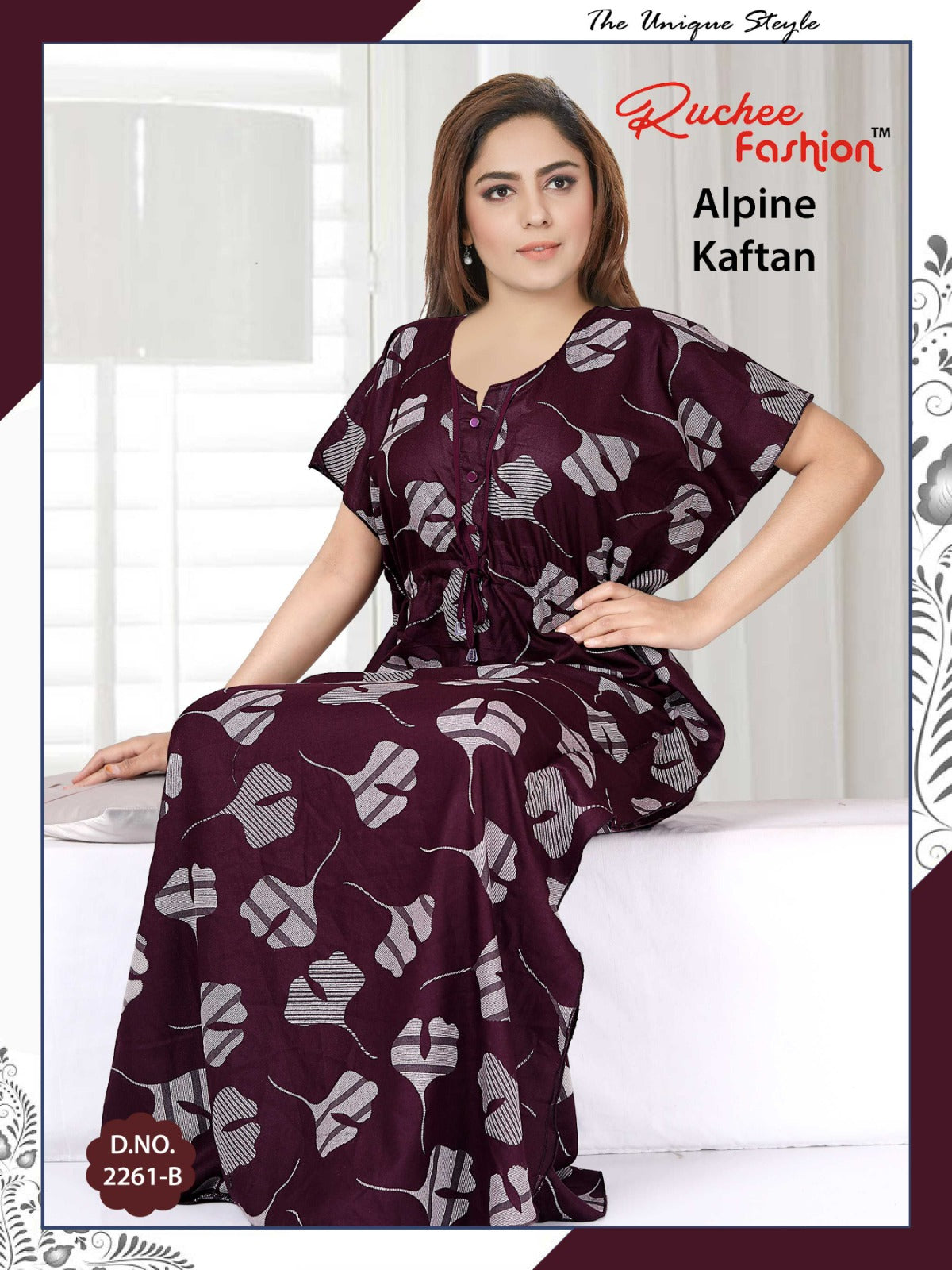 Alpine-2002 Ruchee Fashion Kaftan Nighty