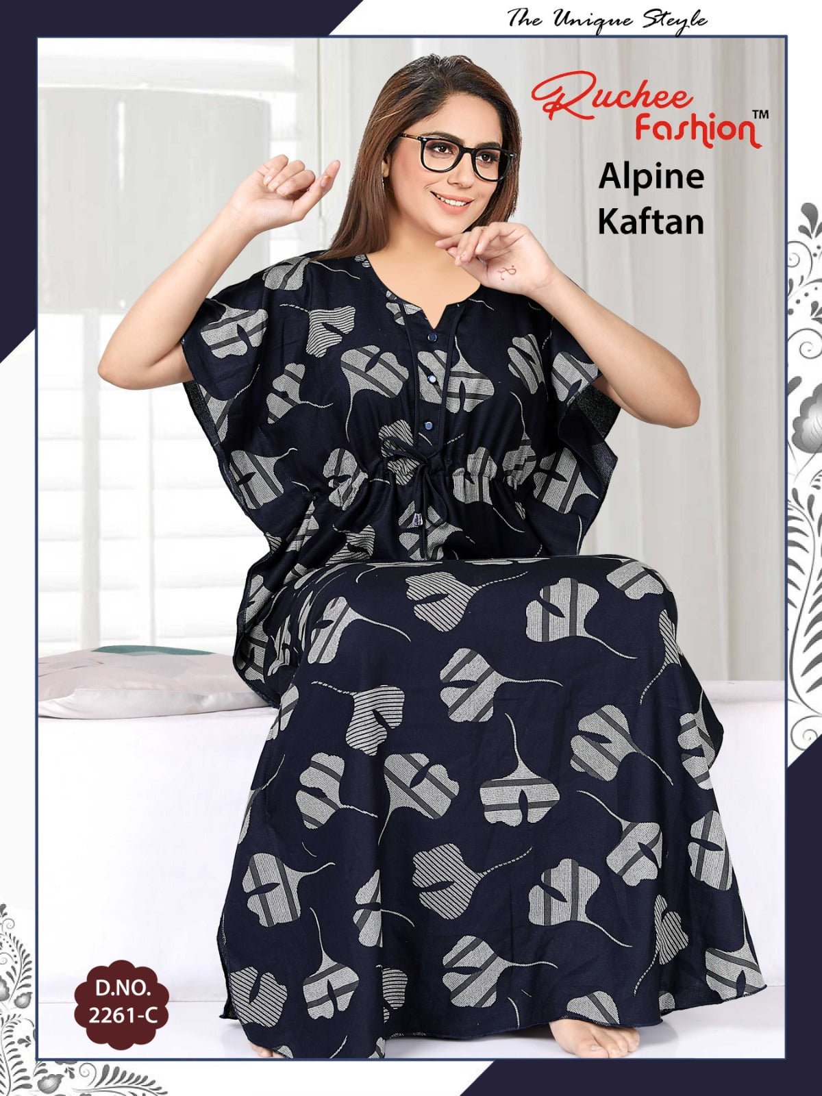 Alpine-2002 Ruchee Fashion Kaftan Nighty