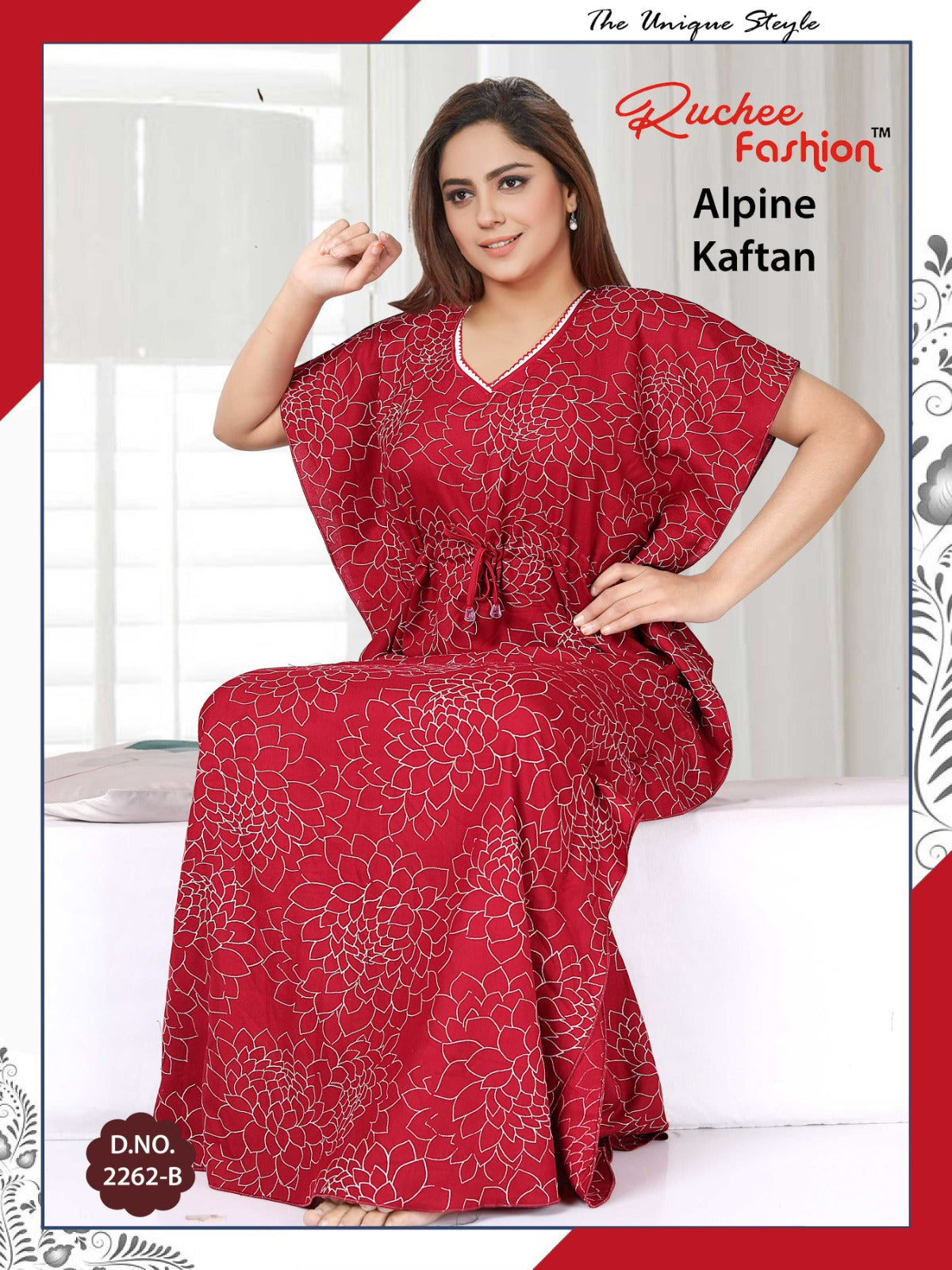 Alpine-2002 Ruchee Fashion Kaftan Nighty