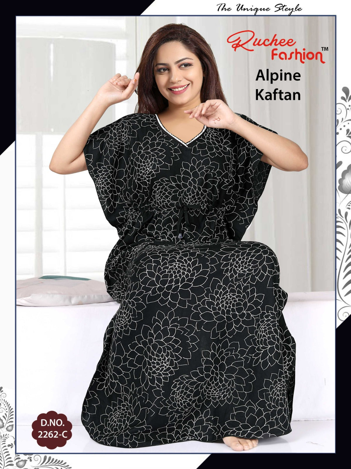 Alpine-2002 Ruchee Fashion Kaftan Nighty