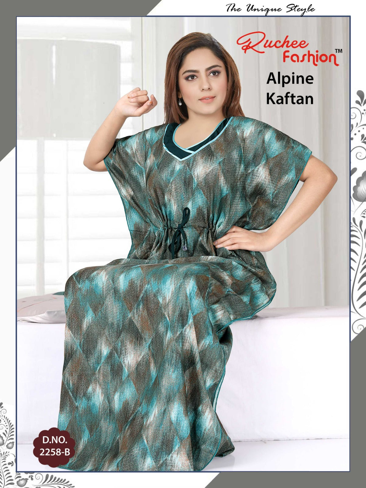Alpine-2002 Ruchee Fashion Kaftan Nighty
