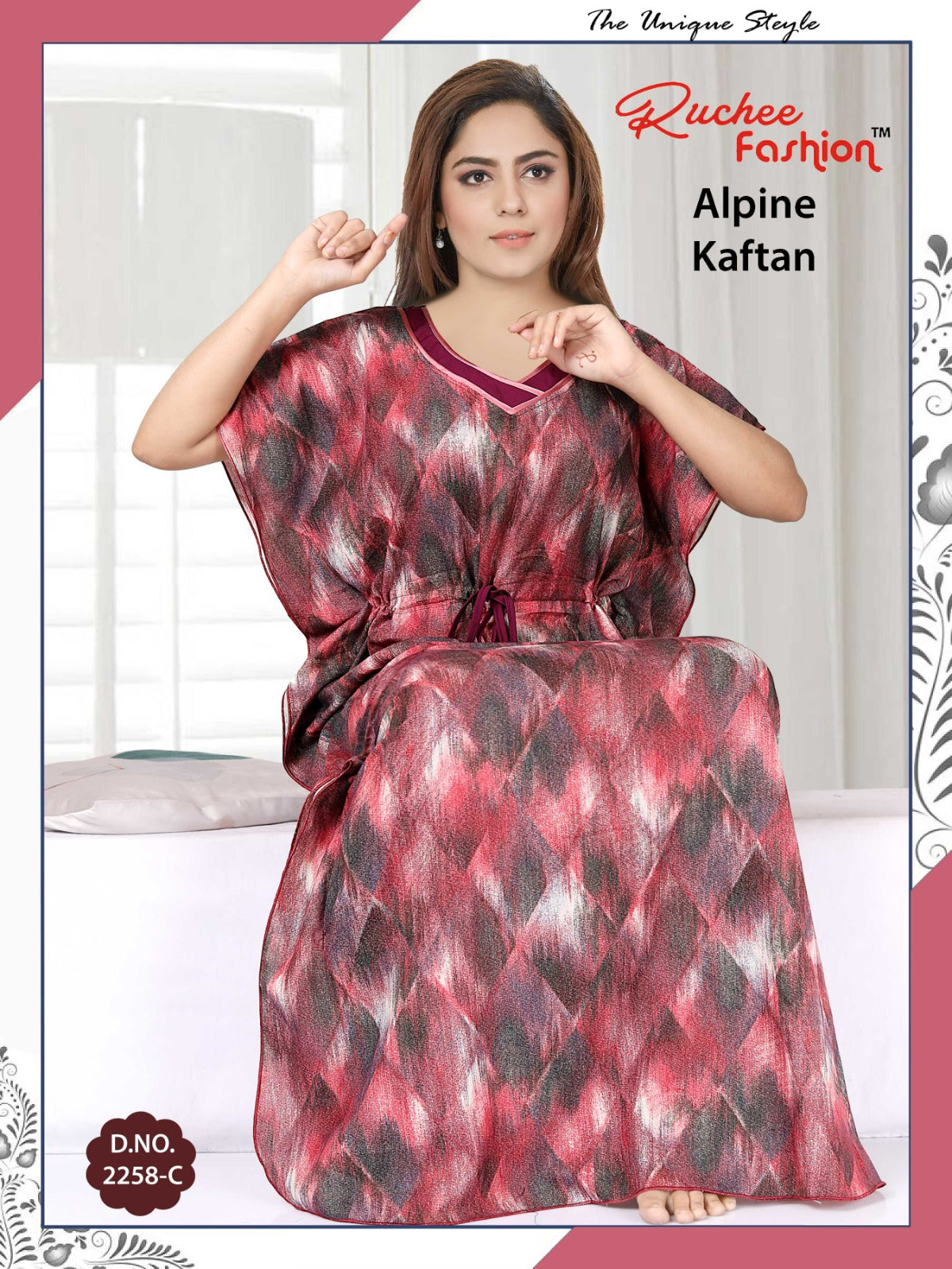 Alpine-2002 Ruchee Fashion Kaftan Nighty