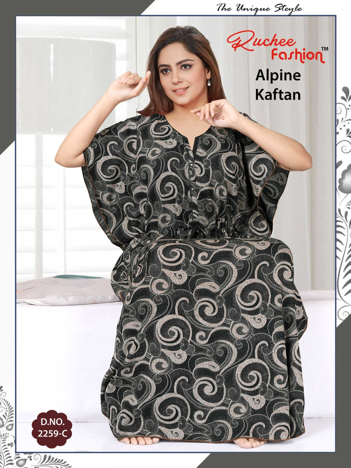 Alpine-2002 Ruchee Fashion Kaftan Nighty