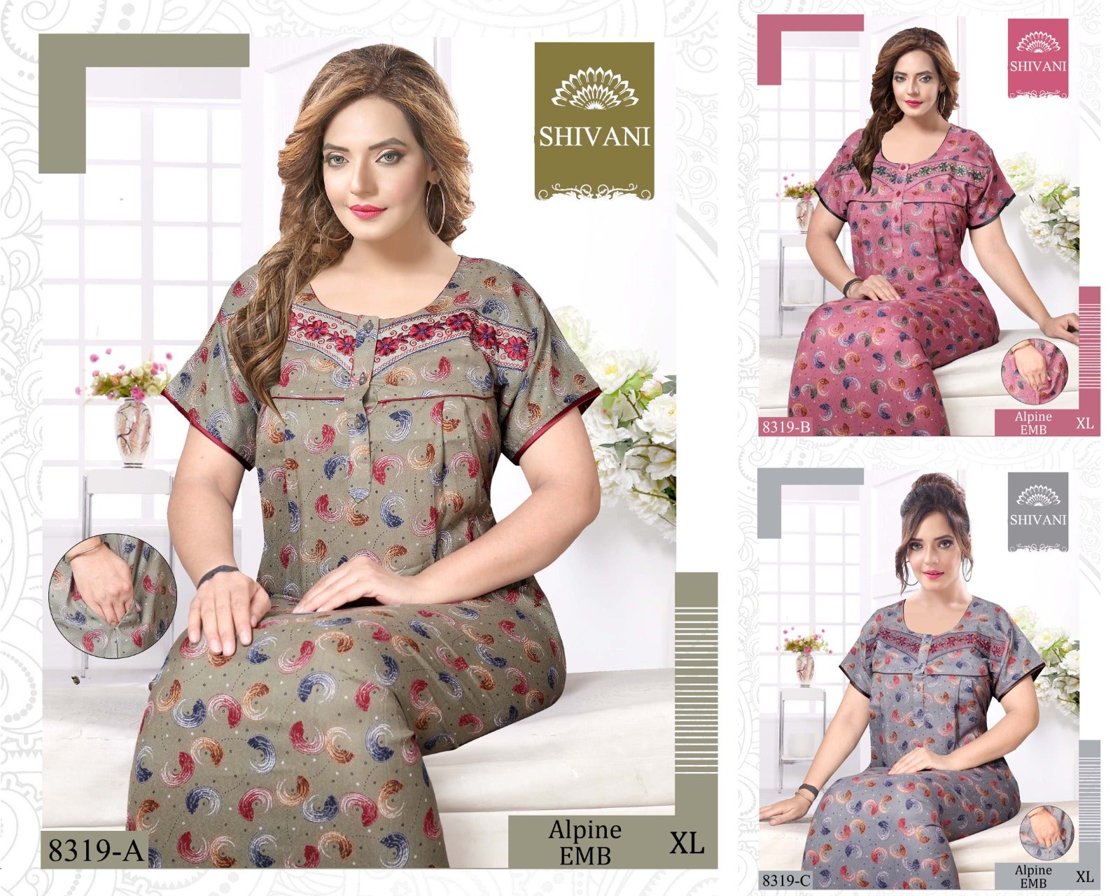 Alpine-2002 Shivani Night Gowns