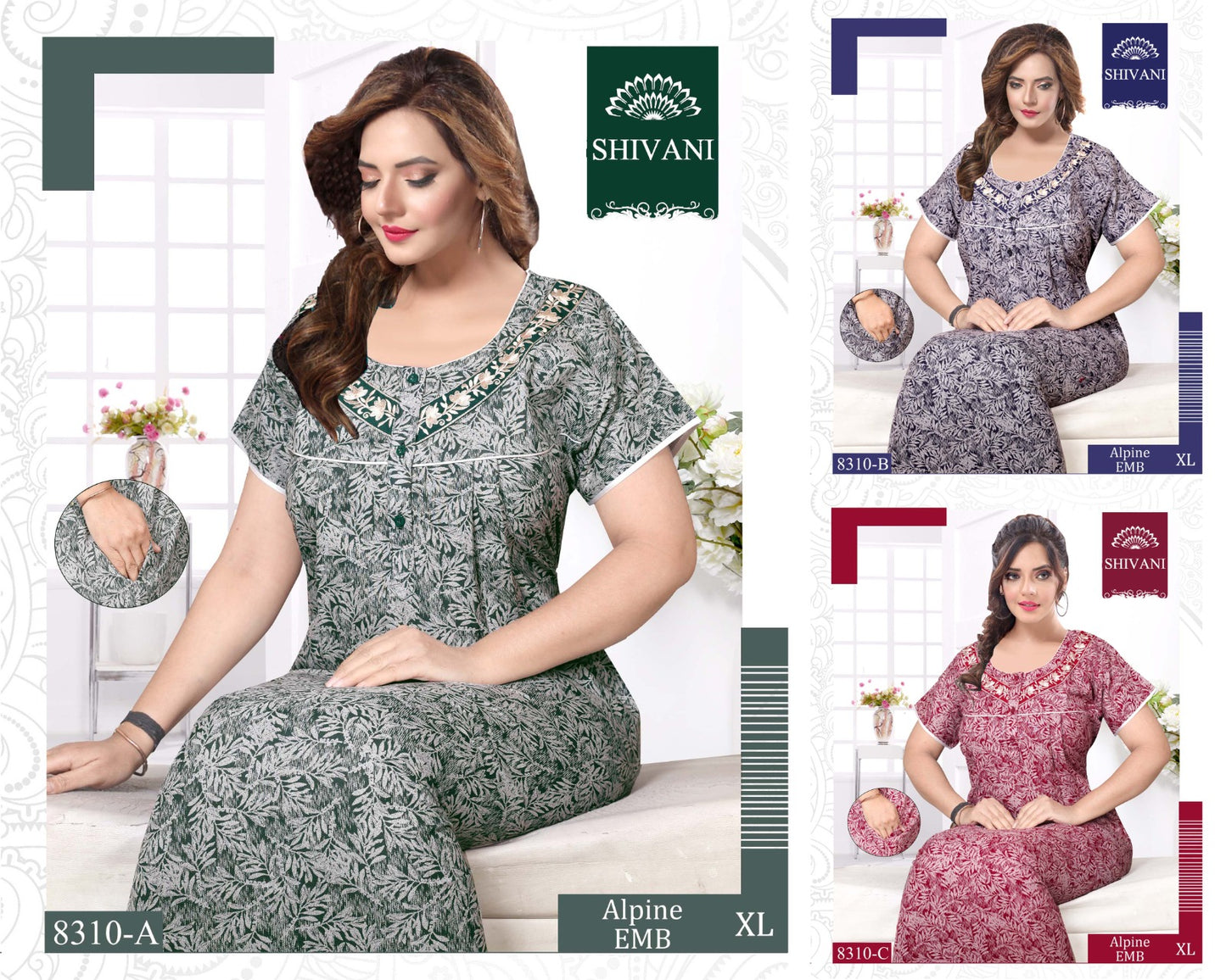 Alpine-2002 Shivani Night Gowns