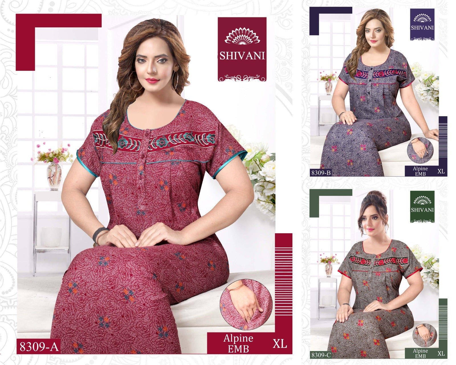 Alpine-2002 Shivani Night Gowns