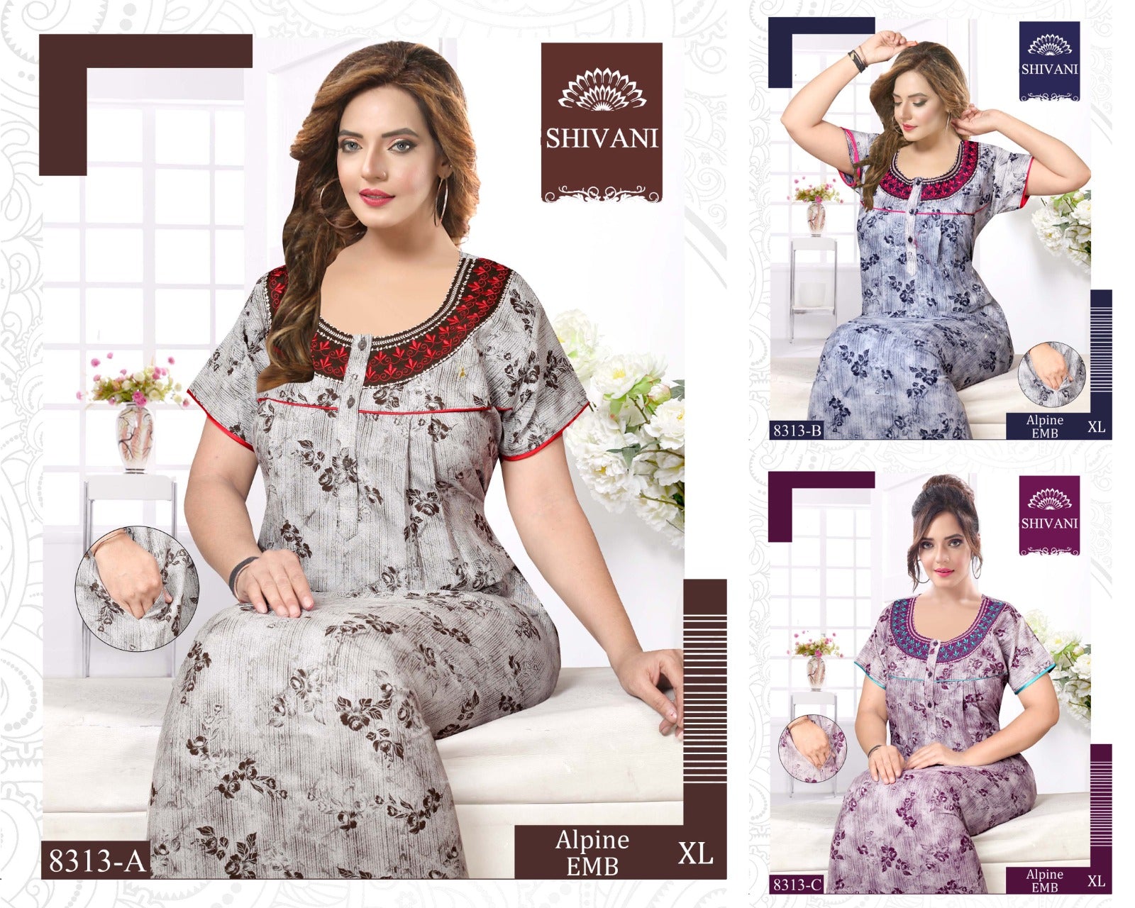 Alpine-2002 Shivani Night Gowns