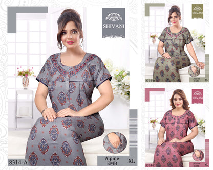 Alpine-2002 Shivani Night Gowns