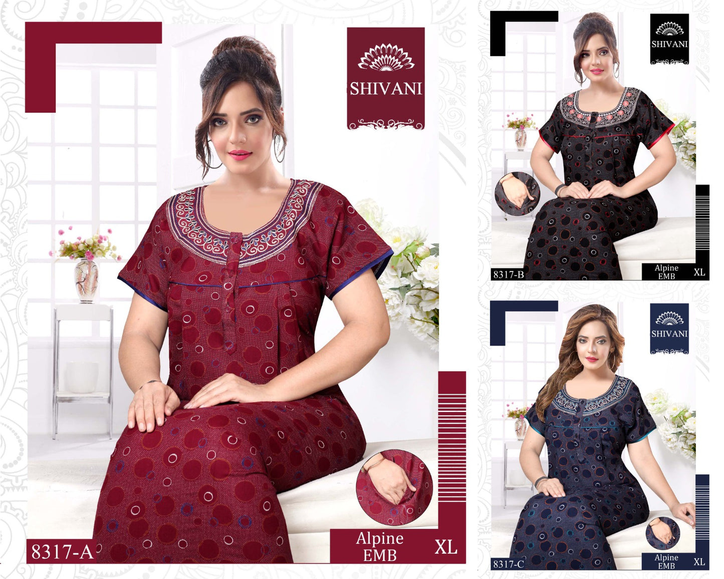 Alpine-2002 Shivani Night Gowns