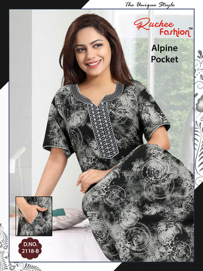 Alpine-2501 Ruchee Fashion Night Gowns