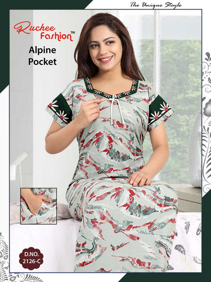 Alpine-2501 Ruchee Fashion Night Gowns