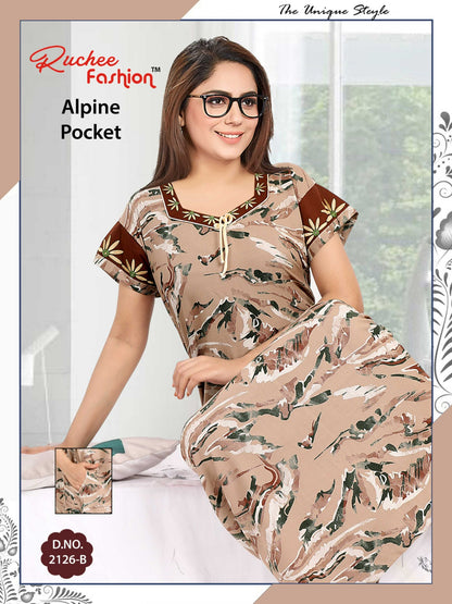 Alpine-2501 Ruchee Fashion Night Gowns
