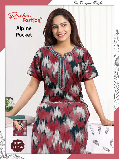 Alpine-2501 Ruchee Fashion Night Gowns