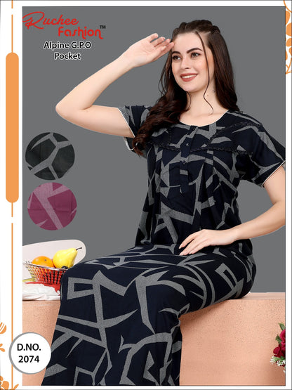 Alpine-2912 Ruchee Fashion Night Gowns