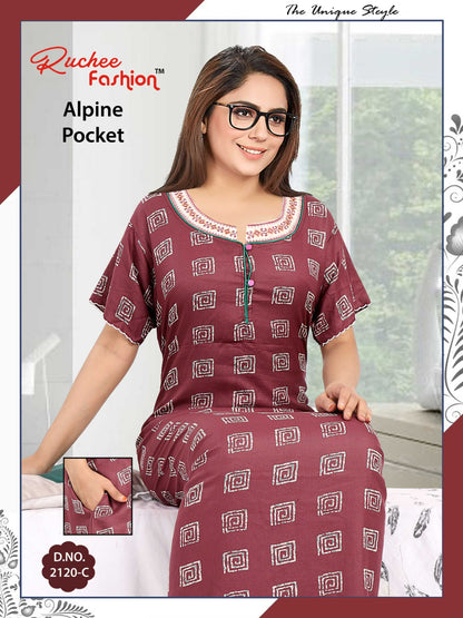 Alpine-A-2501 Ruchee Fashion Night Gowns