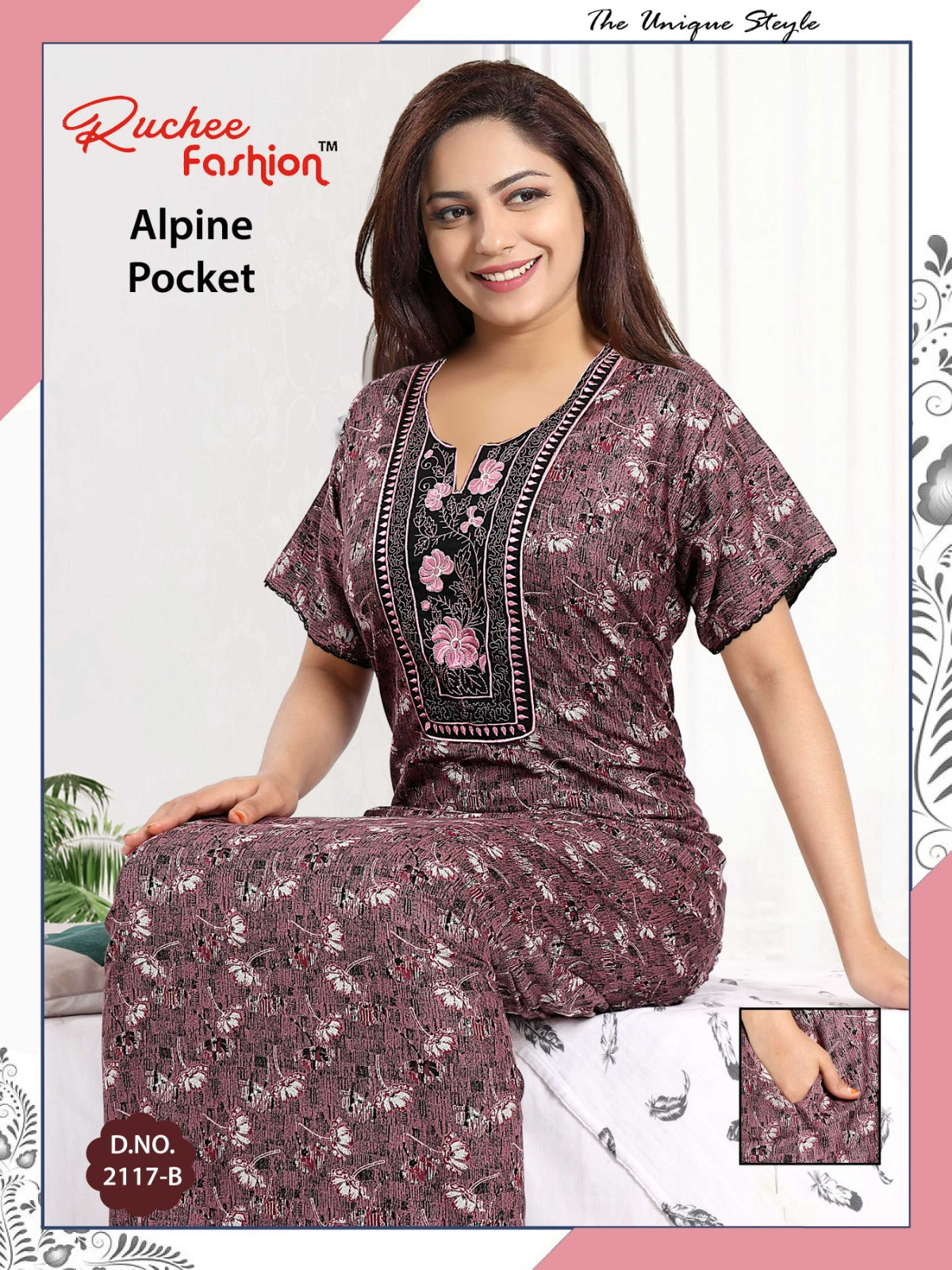 Alpine-A-2501 Ruchee Fashion Night Gowns