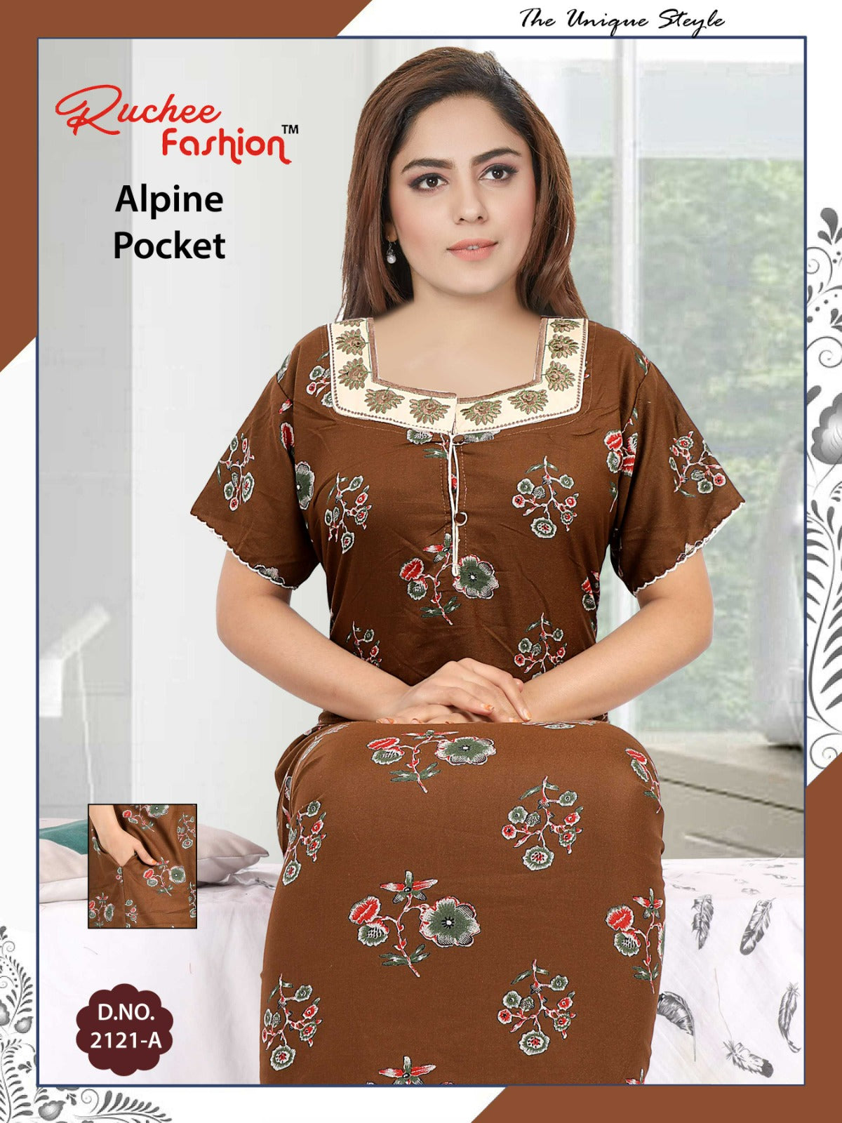 Alpine-A-2501 Ruchee Fashion Night Gowns