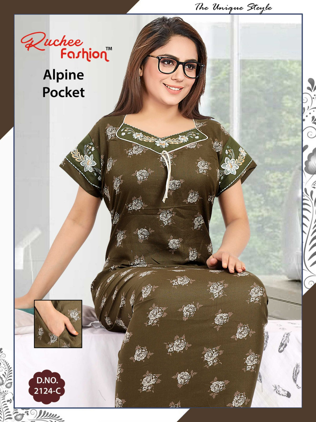 Alpine-A-2501 Ruchee Fashion Night Gowns