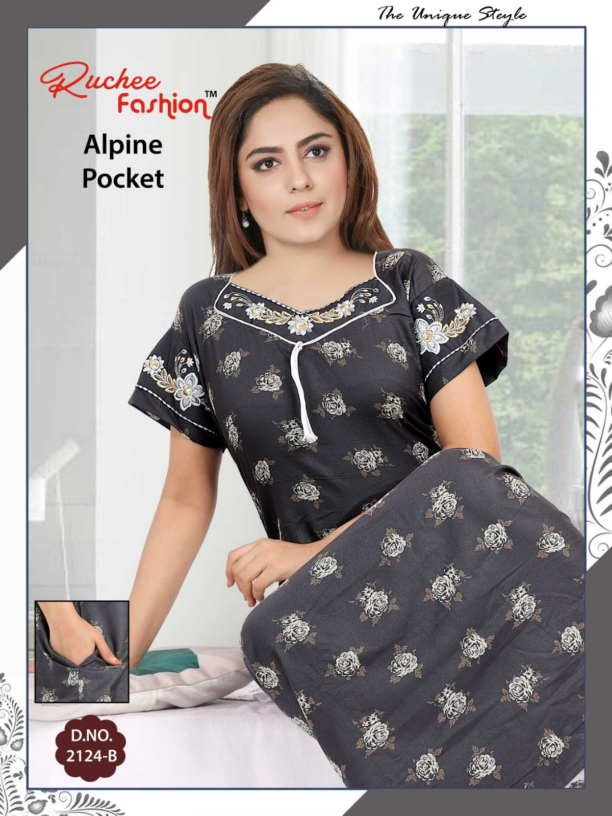 Alpine-A-2501 Ruchee Fashion Night Gowns