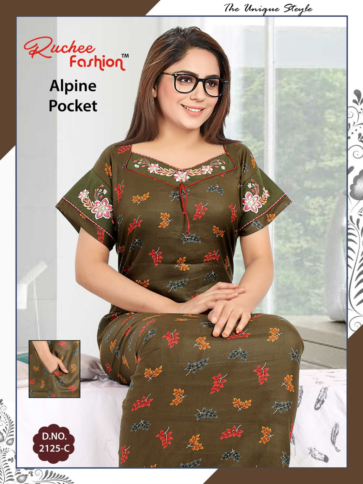Alpine-A-2501 Ruchee Fashion Night Gowns