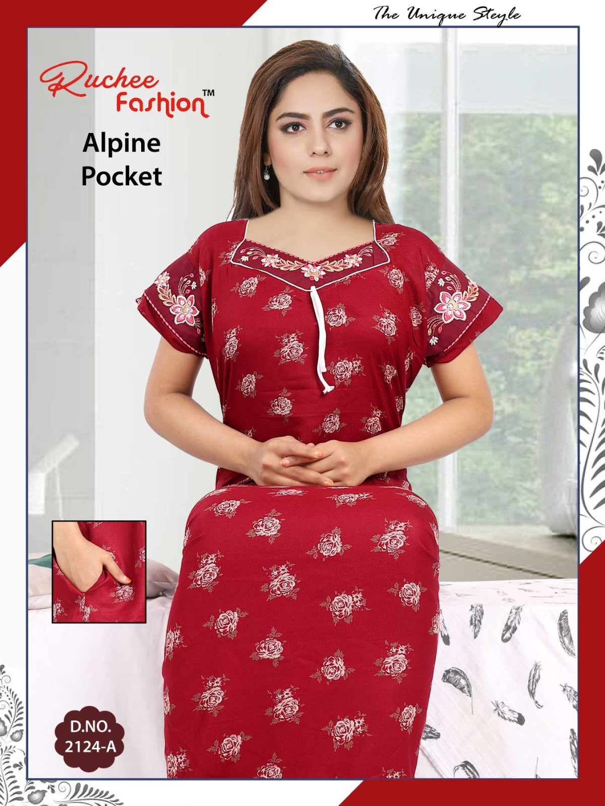 Alpine-A-2501 Ruchee Fashion Night Gowns