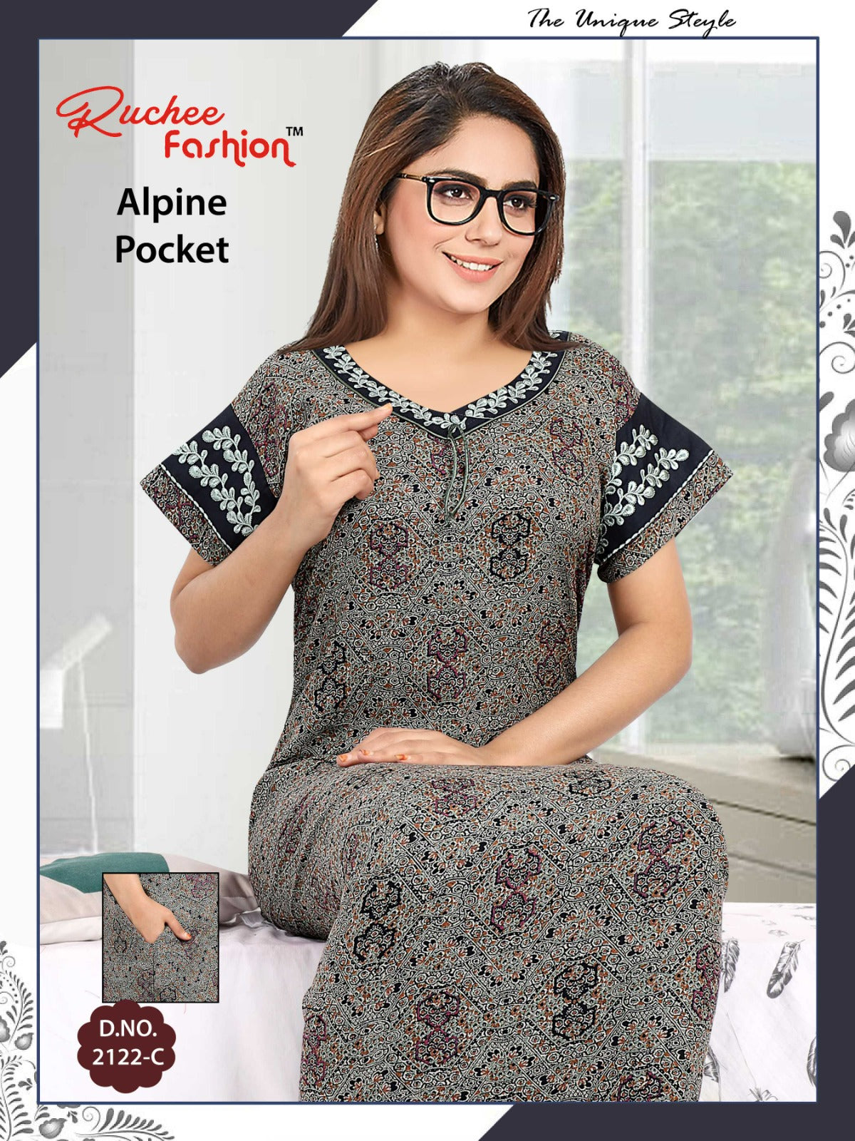 Alpine-A-2501 Ruchee Fashion Night Gowns