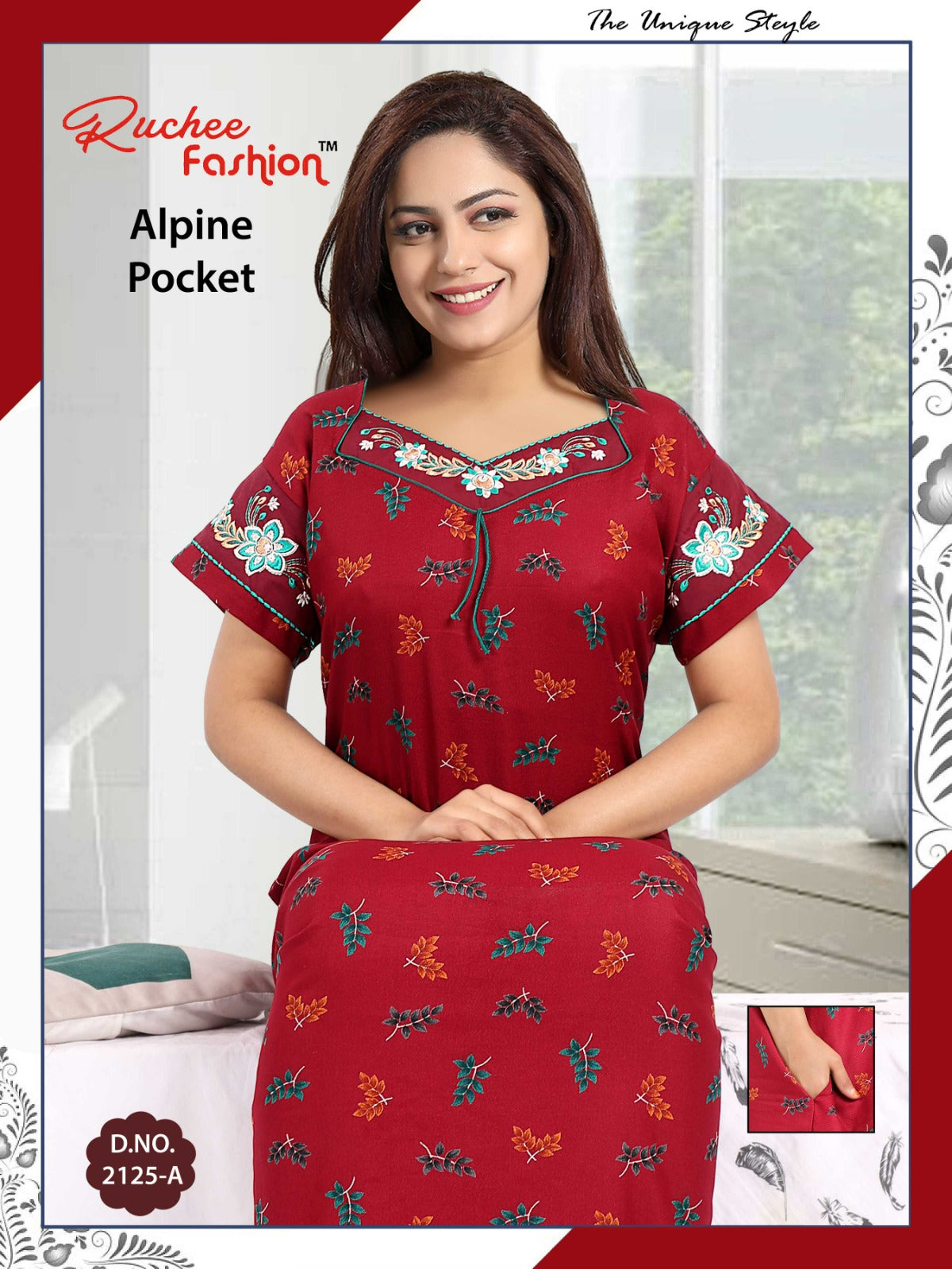 Alpine-A-2501 Ruchee Fashion Night Gowns